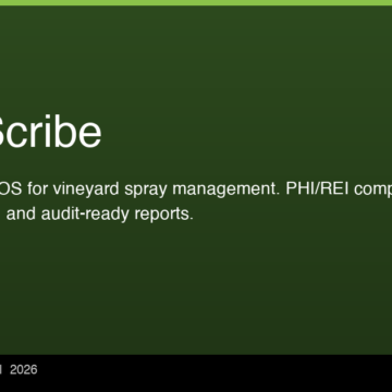 VitisScribe Launches as the First Purpose-Built Operating System for Vineyard Spray Management and Compliance